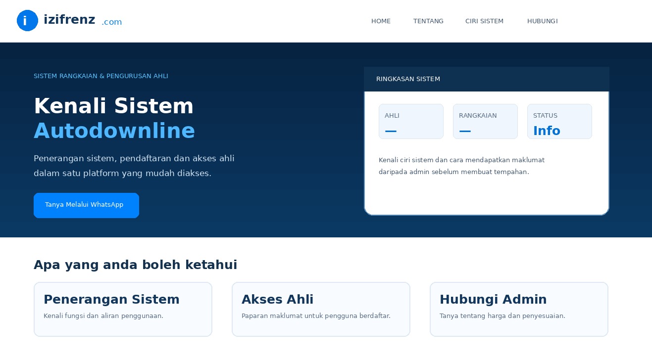 Screenshot Public Page untuk Skrip Autodownline